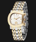 Aigner Genua Due A31655 Ladies White Pattern Dial Dual Tone Stainless Steel-0