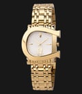 Aigner Genua Due A31681 White Dial Gold Plated Stainless Steel Bracelet-0