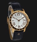 Aigner Linate A32170B Black Leather Strap Brown White Dial-0