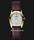 Aigner Asti Due A32202A Ladies White Dial Brown Leather Strap-0
