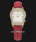 Aigner Vittoria A32297C Ladies Mother of Pearl Dial Rose Gold Case Red Leather Strap-0