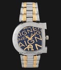 Aigner Arco A34321A Ladies Blue Dial Silver Gold Stainless Steel Strap-0