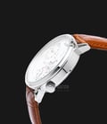 Alba A2A009X1 Men Multifunction White Dial Brown Leather Strap-1