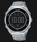 Alba Active A5A005X1 Men Black Digital Dial Stainless Steel Strap-0