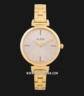 Alba AG2014X1 Ladies Light Gold Dial Gold Stainless Steel Strap-0