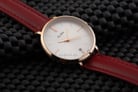 Alba Fashion AG8J64X1 Ladies Light Pink Gold Dial Red Leather Strap-4