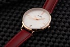 Alba Fashion AG8J64X1 Ladies Light Pink Gold Dial Red Leather Strap-6