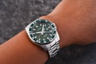 Alba Active AG8L87X1 Men Green Patterned Dial Stainless Steel Strap-8