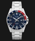 Alba Active AG8L89X1 Men Blue Patterned Dial Stainless Steel Strap-0
