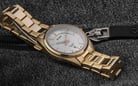 Alba AH7BL6X1 Ladies Silver Dial Gold Stainless Steel Strap-4