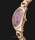 Alba AH7M52X1 Ladies Purple Mother of Pearl Dial Rose Gold Stainless Steel Strap-1