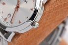 Alba Fashion AH7P55X1 Ladies Silver White Patterned Dial Stainless Steel Strap-8