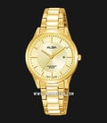 Alba AH7R36X1 Ladies Gold Dial Gold Stainless Steel Strap-0