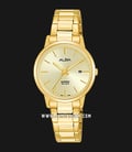 Alba AH7R48X1 Ladies Gold Dial Gold Stainless Steel Strap-0