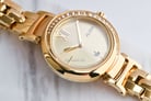 Alba Fashion AH7R76X1 Ladies Light Champagne Dial Gold Stainless Steel Strap-6