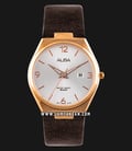 Alba AH7S28X1 Ladies Silver Dial Brown Leather Strap-0