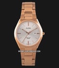 Alba AH7S36X1 Ladies Silver Dial Rose Gold Stainless Steel Strap-0