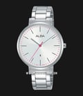 Alba Fashion AH7T19X1 Ladies Silver Dial Stainless Steel Strap-0