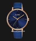 Alba Fashion AH8546X1 Ladies Dark Blue Dial Dark Blue Leather Strap-0