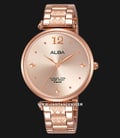 Alba Fashion AH8552X1 Rose Gold Dial Rose Gold Stainless Steel Strap-0