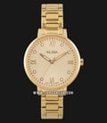 Alba AH8660X1 Ladies Gold Dial Gold Stainless Steel Strap-0
