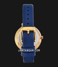 Alba Fashion AH8680X1 Ladies Light Champagne Pattern Dial Blue Leather Strap-2