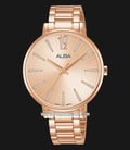 Alba AH8750X1 Ladies Rose Gold Dial Rose Gold Stainless Steel Strap-0