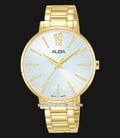 Alba Fashion AH8752X1 Ladies Silver Dial Gold Stainless Steel Strap-0