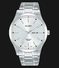 Alba Prestige AJ6157X1 Men Silver White Dial Stainless Steel Strap-0