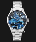 Alba Active AL4277X1 Automatic Man Blue Camouflage Dial Stainless Steel Strap-0