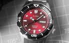 Alba AL4417X1 Automatic Men Red Dial Stainless Steel Strap-8
