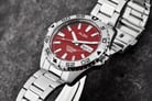Alba AL4429X1 Automatic Men Red Dial Stainless Steel Strap-7