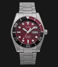 Alba AL4431X1 Automatic Men Red Dial Stainless Steel Strap-0