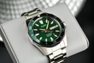 Alba Mechanical AL4449X1 Automatic Men Green Patterned Dial Stainless Steel Strap-6