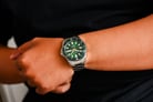 Alba Mechanical AL4449X1 Automatic Men Green Patterned Dial Stainless Steel Strap-8