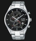 Alba AM3427X1 Black Dial Stainless Steel-0