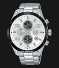 Alba Active AM3669X1 Chronograph Men Silver Dial Stainless Steel Strap-0