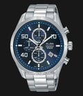 Alba Active AM3673X1 Chronograph Men Blue Dial Stainless Steel Strap-0