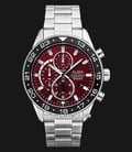 Alba Active AM3885X1 Chronograph Men Red Dial Stainless Steel Strap-0