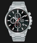 Alba Active AM3909X1 Men Chronograph Black Dial Stainless Steel Strap-0