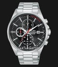 Alba Active AM3943X1 Men Chronograph Black Dial Stainless Steel Strap-0