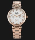 Alba AP6530X1 Ladies White Mother Of Pearl Dial Rose Gold Stainless Steel Strap-0