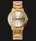 Alba AS9A40X1 Sunray Dial Gold Stainless Steel Bracelet-0