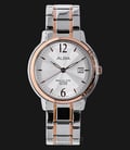 Alba AS9A44X1 Silver Patterned Dial Stainless Steel Bracelet-0