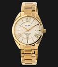 Alba AS9A60X1 Light Champagne Dial Gold Stainless Steel Bracelet-0