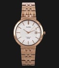 Alba Prestige AS9D70X1 Sapphire Crystal Man White Dial Rose Gold Stainless Steel Strap-0