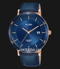 Alba Prestige AS9H76X1 Men Dark Blue Dial Dark Blue Leather Strap-0