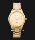 Alba AS9M34X1 Men Gold Dial Gold Stainless Steel Strap-0