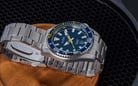Alba Active AS9N97X1 Men Blue Pattern Dial Stainless Steel Strap-5