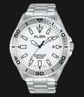 Alba Active AS9Q45X1 White Dial Stainless Steel Strap-0